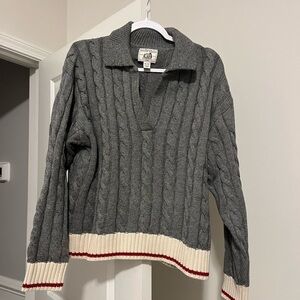 Roots Cabin Gray Sweater